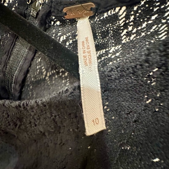 Free People Black Dress Size 10 - Picture 2 of 3